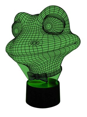 3D LED-Lampe lustiger Frosch Kinderzimmer Tischlampe Kinderzimmerlampe Nachtlicht