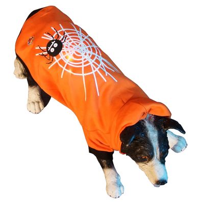 LED Hundebekleidung Hunde-Pullover Orange blinkende und leuchtende Hundemode mit Moti