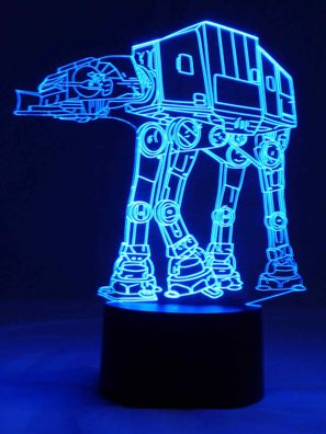 originelle 3D LED-Lampe AT-AT Walker Tischlampe Wohnlicht Nachtlicht Nachttischlampe