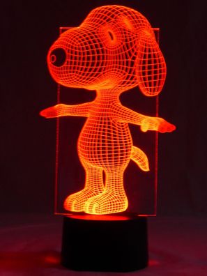 niedliche 3D LED-Lampe Hund sportlich Nachttischlampe Kinderzimmer-Lampe Kinderleuch