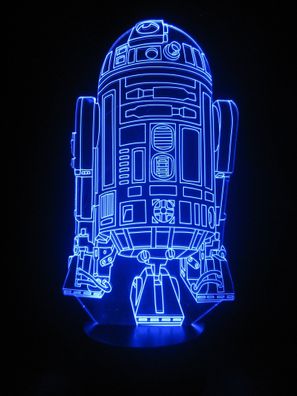 3D-LED Lampe R2D2 Farbwechsel Nachtlicht Wohnlicht Tischlampe Tischleuchte