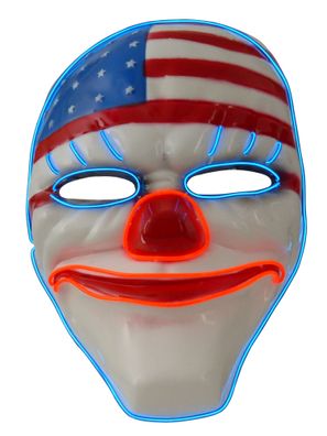 Halloween Party-Leuchtmaske American Ghost gruselig Horror Verkleidung Fasching Karne