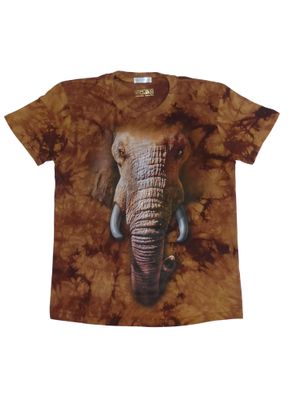 3D T-Shirt mit hochwertigem Druckmotiv Elefant