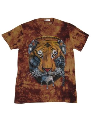 T-Shirt mit hochwertigem 3D Druck Motiv Disco Tiger