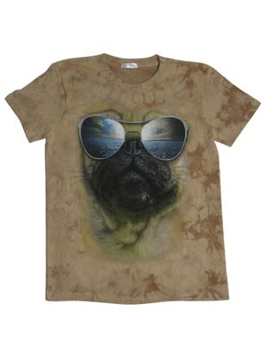 T-Shirt mit hochwertigem 3D Druck Motiv Sunglass-Bulli