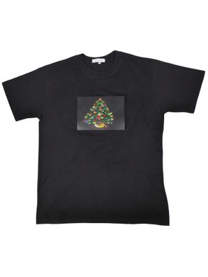 LED T-Shirt Baumwolle leuchtend blinkend Motiv Weihnachten Weihnachtsbaum Christma