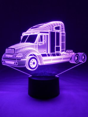 3D LED-Lampe Trucker RGB LKW Tischlampe Tischleuchte Nachttischlampe Wohnlicht