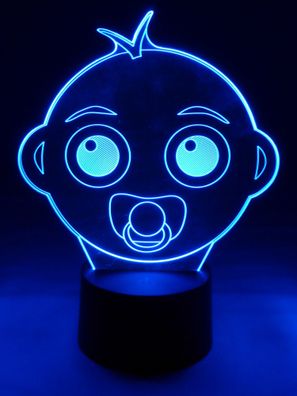 originelle 3D LED-Lampe Baby Nachttischlampe Tischlampe Kinder-Zimmerlampe Nachtlicht