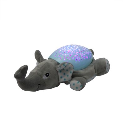 LED-Lampe Elefant Dumbo mit Sternenhimmel Musik als Einschlafhilfe und Nacht-Tisch