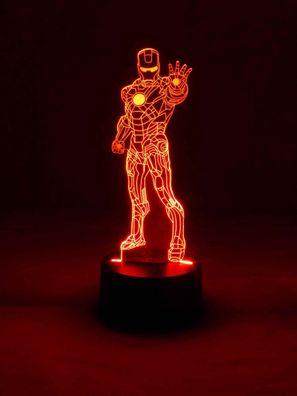 3D LED-Lampe Superheld Tischlampe Nachttischlampe Farbwechsel Tischleuchte