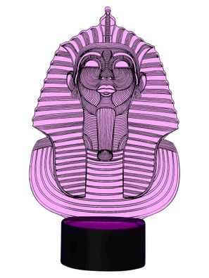 originelle 3D LED-Lampe Cleopatra Farbwechsel Tischlampe Wohnlicht Nachttischlampe Ti