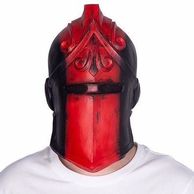 originelle Ritter-Maske Rot als Party-Maske für Halloween Karneval Fastnacht