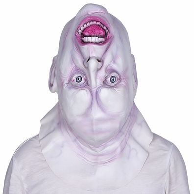 Horror Monster Maske umgedrehter Kopf als Party-Maske des Grauens für Halloween Karne