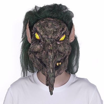 originelle Verkleidung Party-Maske Waldschrat für Halloween Karneval Fastnacht