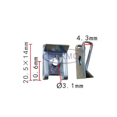 10 x 7703046146 Halteclip Klammer Befestigungs-Clips Renault Dacia