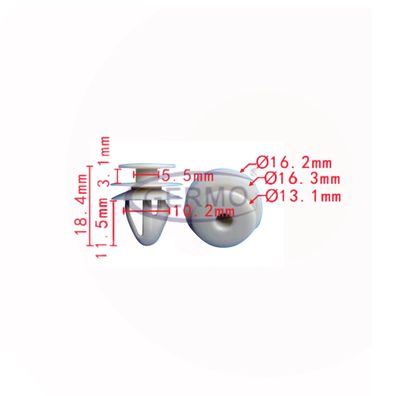 10 x 858493B000 Befestigungs-Clip Druckknopf Klammer Clips passend für Hyundai