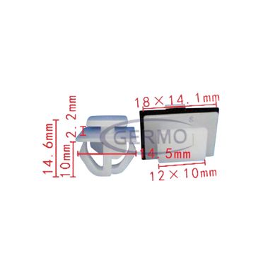 10 x 8775835010 Befestigungs-Clip Druckknopf Klammer Clips passend für Hyundai