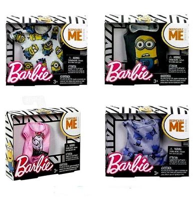 Mattel Barbie Minions Fashion Oberteile Kleidung Shirt Barbiepuppe NEU