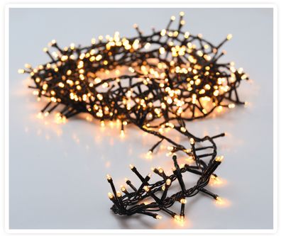 Büschel Lichterkette 1200 LED warm weiß - 24m - Weihnachtsbaum Deko Innen Außen