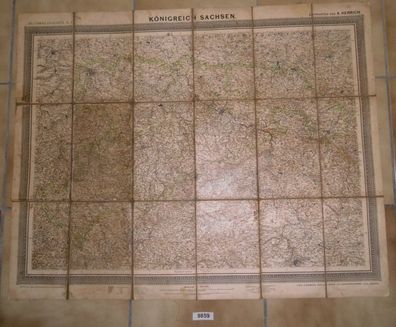 Landkarte: Königreich Sachsen (Karl Flemmings Generalkarten No. 19)