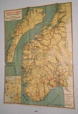 Norwegen - Karte für Touristen