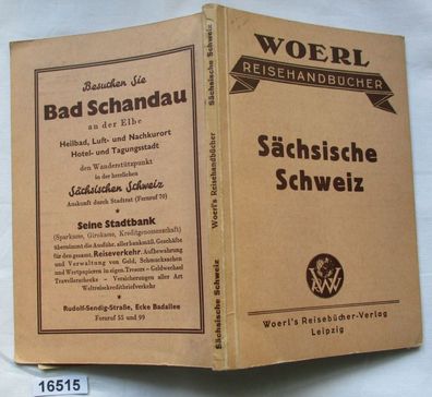 Illustrierter Führer durch die Sächsische Schweiz mit kurzem Wegweiser durch Dresden.