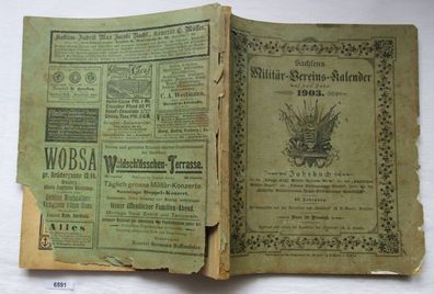 Sachsens Militär Vereins Kalender auf das Jahr 1903