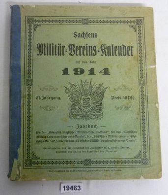 Sachsens Militär-Vereins-Kalender auf das Jahr 1914
