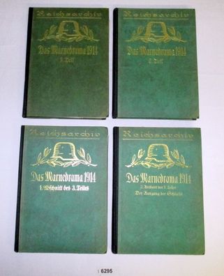 Das Marnedrama 1914, 1. bis 3. Teil in 4 Bänden zusammen (Schlachten des Weltkrieges