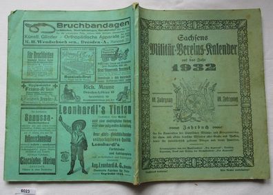 Sachsens Militär Vereins Kalender auf das Jahr 1932