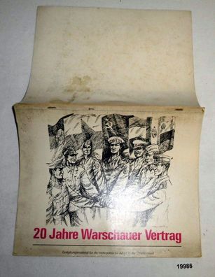 20 Jahre Warschauer Vertrag - Gestaltungsmaterial für die wehrpolitische Arbeit in de