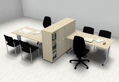 Doppelarbeitsplatz GD8 Büromöbel Schreibtisch Bürotisch vh-büromöbel