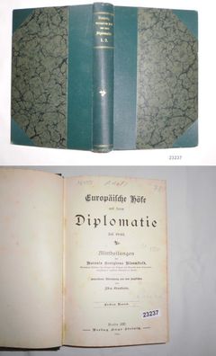 Europäische Höfe und deren Diplomatie seit 1842, Mitteilungen der Baronin Georgiana B