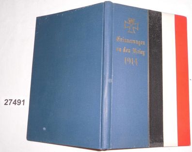 patriotisches Notizbuch "Erinnerungen an den Krieg 1914"