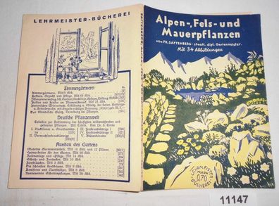 Alpen-, Fels- und Mauerpflanzen (Lehrmeister-Bücherei Nr. 228/69)