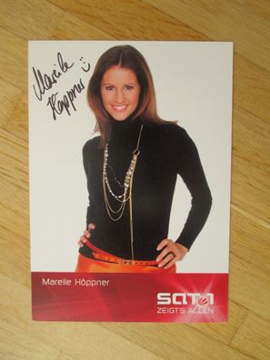 Sat1 Fernsehmoderatorin Mareile Höppner - handsigniertes Autogramm!!!
