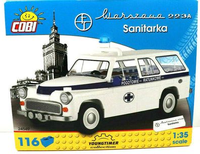 COBI Auto / Cars Bausatz SET 24549 Warszawa 223A Ambulance / Sanitarka