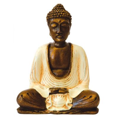 BUDDHA Meditierend Resin 15 cm Buddhismus Feng-Shui Statue Figur Skulptur
