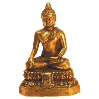 Buddha aus Messing 6 cm Figur Statue Skulptur Buddhismus Feng-Shui FM31