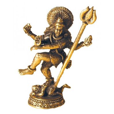 Shiva tanzend Messing 4 cm Figur Statue Skulptur Gottheit Altarfigur Feng-Shui