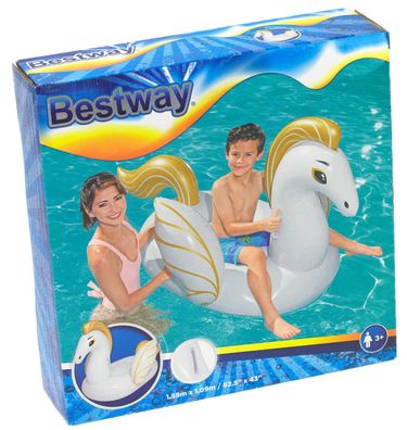 Schwimmtier Pegasus Schwimmliege Luftmatratze Bestway Lounge Ride On aufblasbar