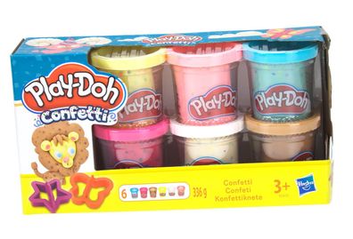 23,78 EUR/ kg Play-Doh Knete Konfettiknete mit Förmchen Konfetti Kinderknete Set