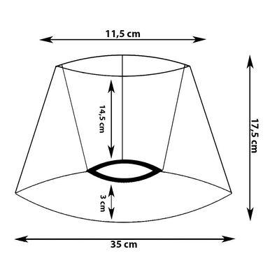 Lampenschirm für E14|E27 Leinenoptik Stoff Grau Rund Skandinavisch H 17 cm