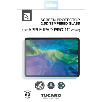 Tucano 9h Hartglas für Apple iPad Pro 11'' (2021) (2020) Panzer Schutzglas Glas