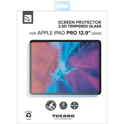 Tucano 9h Hartglas für Apple iPad Pro 12.9 (2021), (2020) Panzer Schutzglas Glas