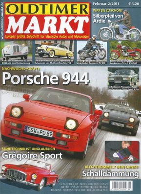 Oldtimer Markt 2/2011 Nachwuchs-Kräfte: Porsche 944
