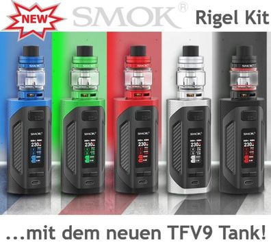 SMOK Rigel Kit 230W Akkuträger mit Farbdisplay inkl. TFV9 Tankverdampfer