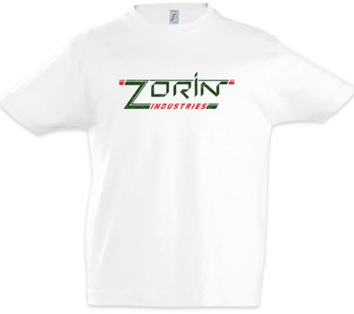 Zorin Industries I Kinder Jungen T-Shirt Sign Logo Firma James 7 London Bond Schild