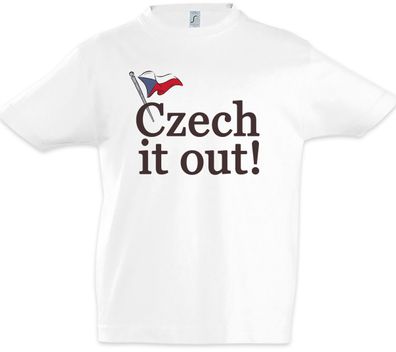 Czech It Out Kinder Jungen T-Shirt Holiday Check Roadtrip Road Trip Czech Republic