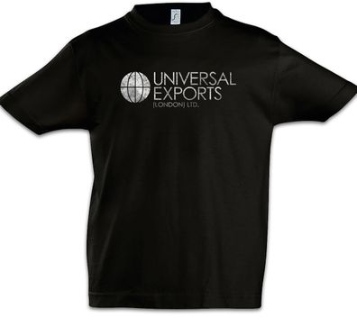 Universal Exports Kinder Jungen T-Shirt James Sign Firma Logo Company Mi6 Bond Schild